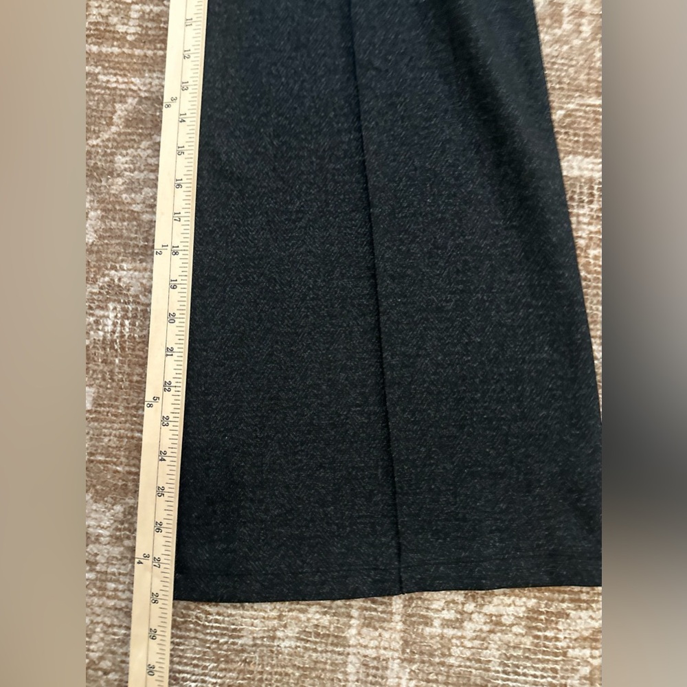 Max Studio Black Textured Wide-Leg Women's Pants - Picture 6 of 8